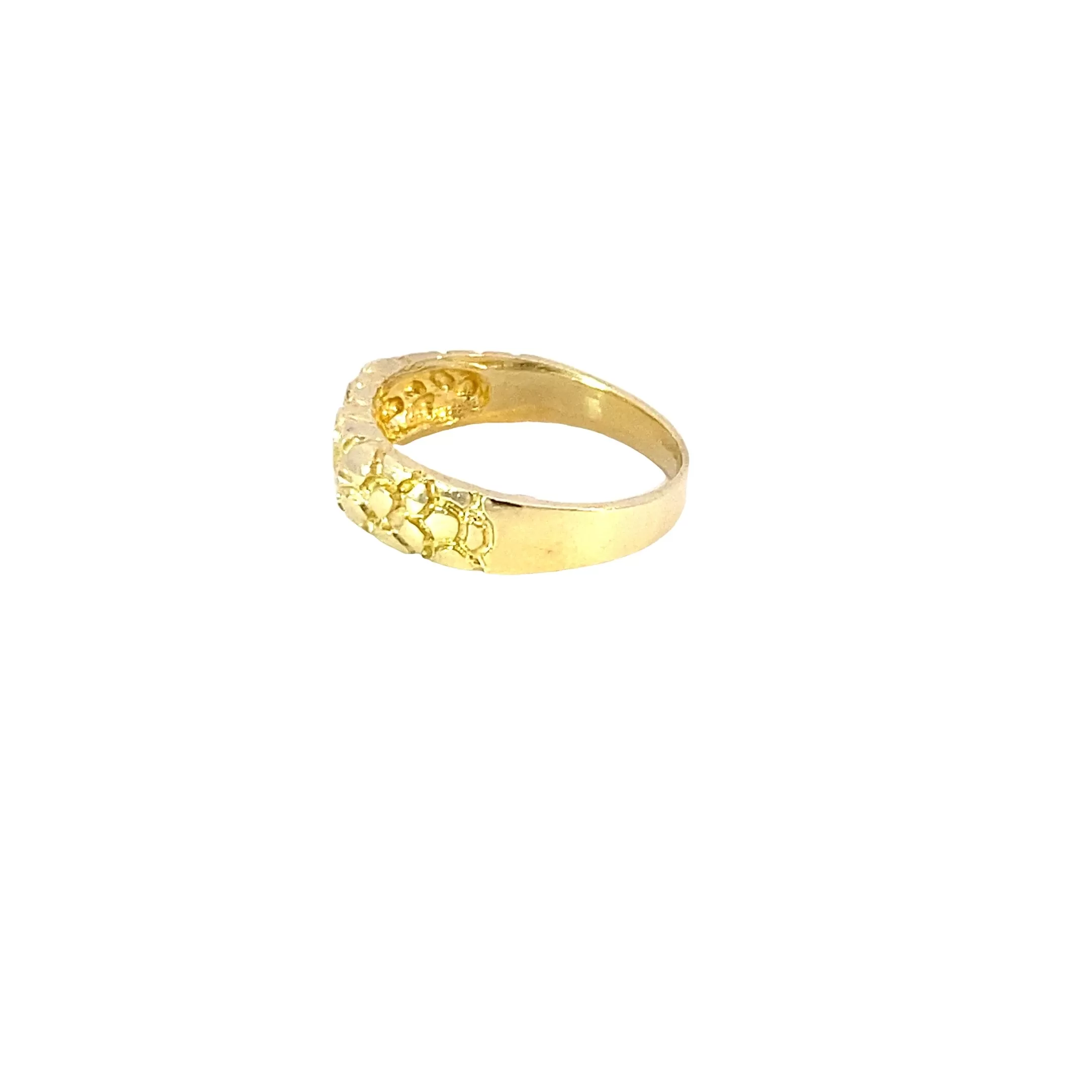 10K Gold Heart Nugget Ring 4 Grams