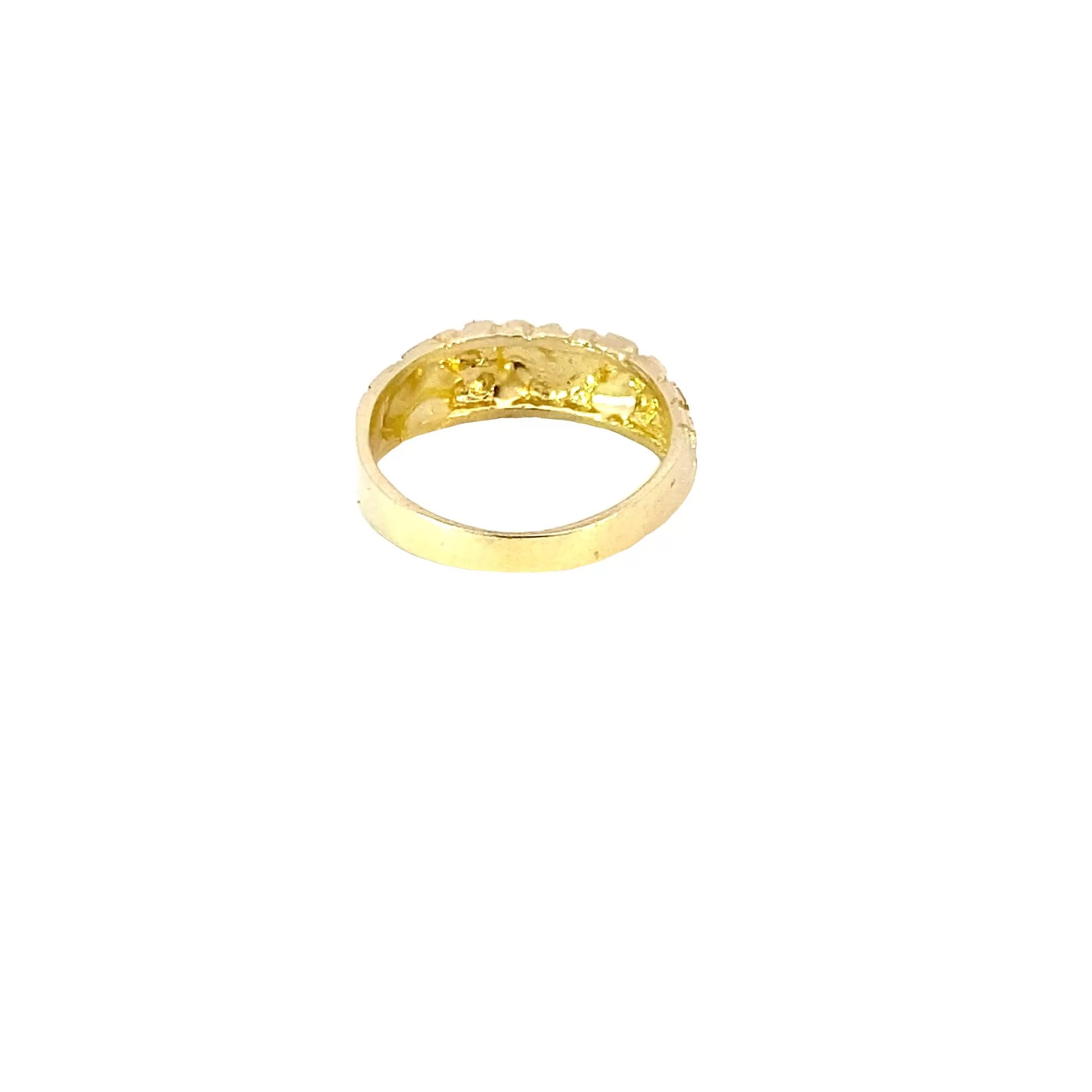 10K Gold Heart Nugget Ring 4 Grams