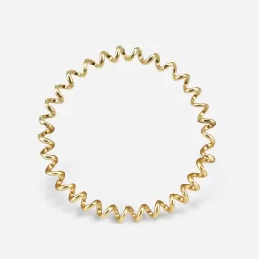 18K Gold Plated Swirl Bracelet