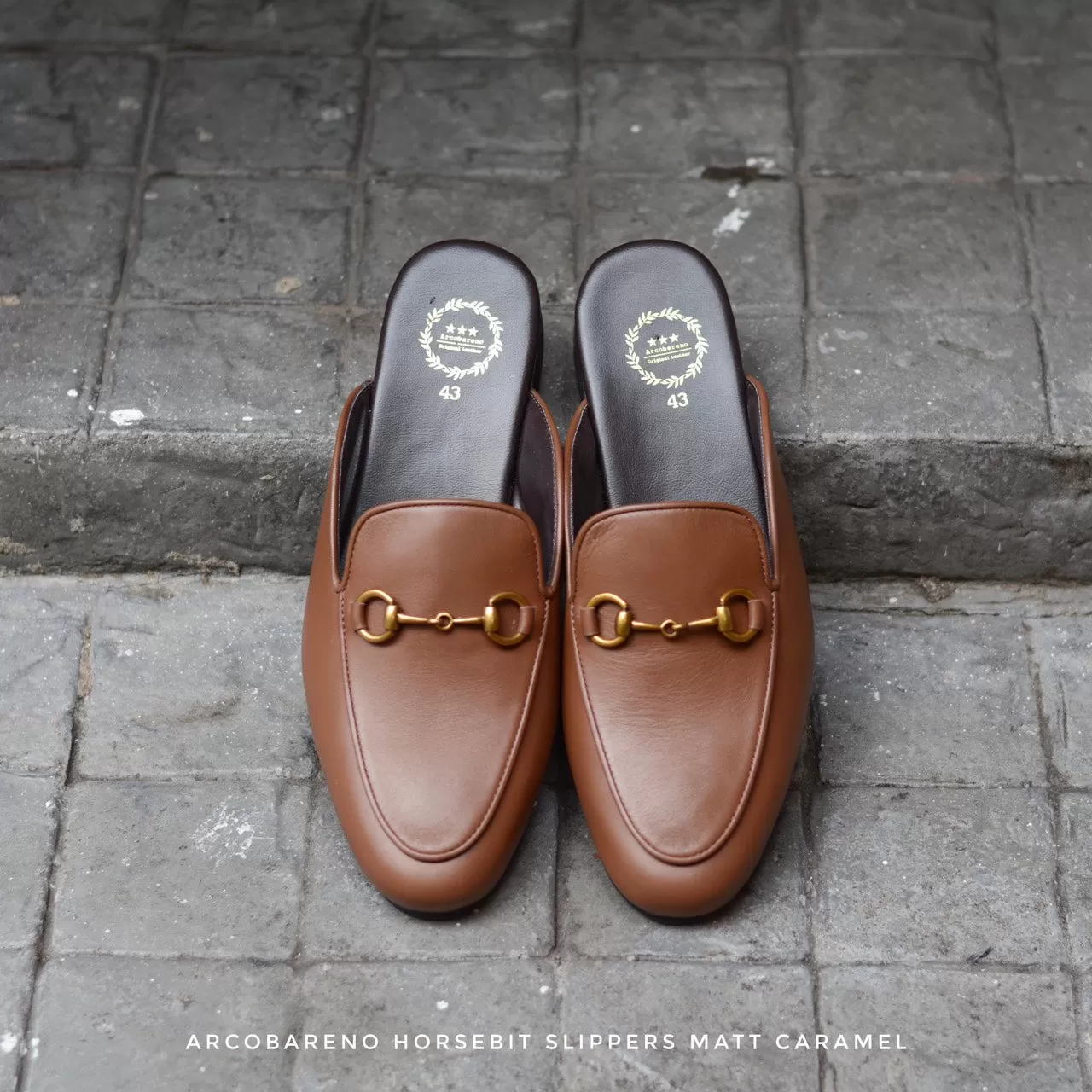 701 Slipper Horsebit Matt Caramel