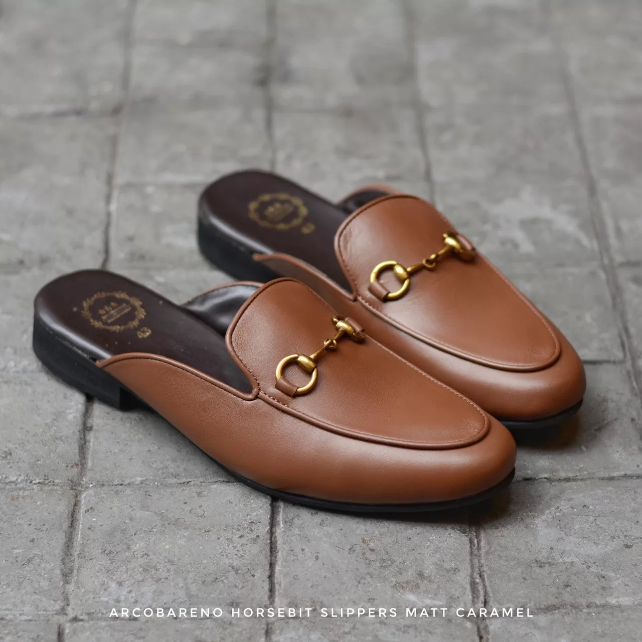 701 Slipper Horsebit Matt Caramel