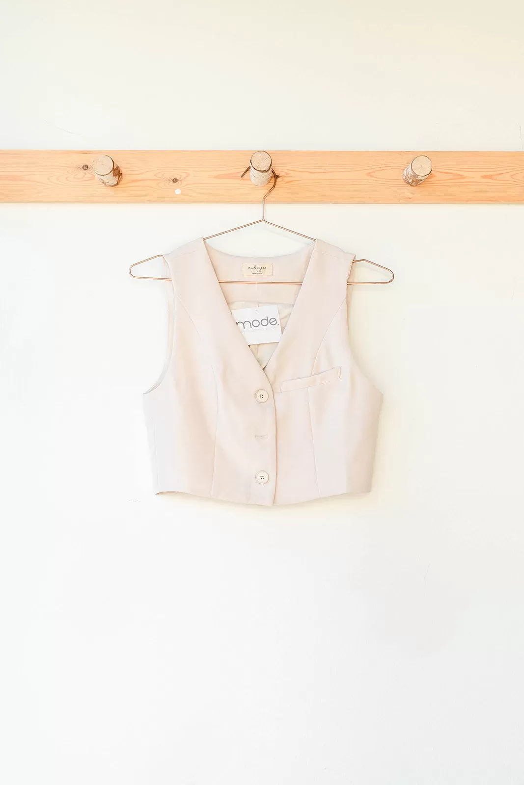 adaline button vest