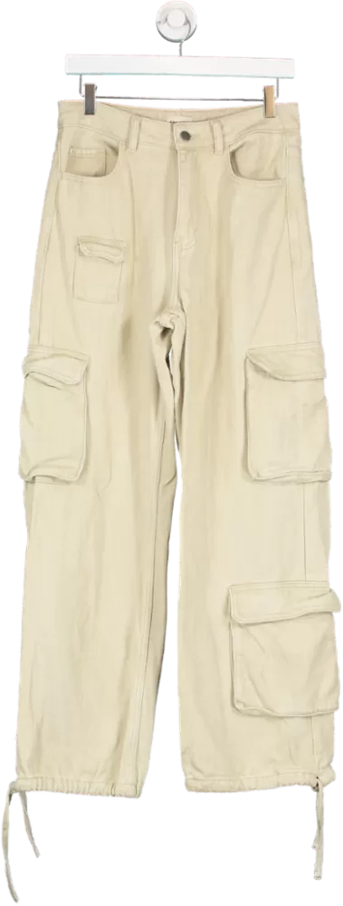 Adanola Beige Pocket Detail Cargo Pant UK XS