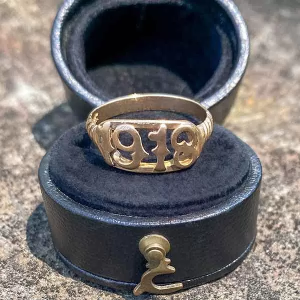 Antique 1918 Date Ring