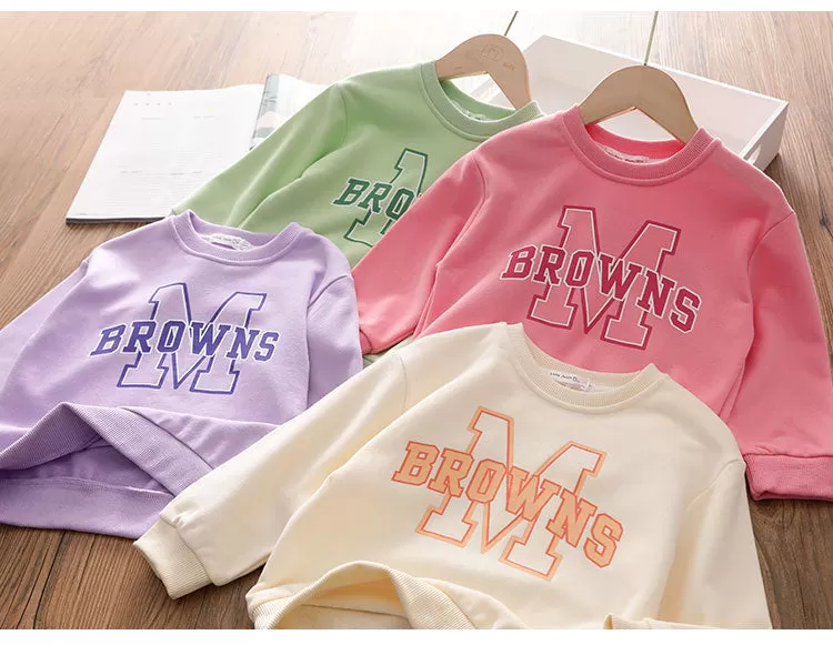 Baby Kid Girls Letters Hoodies Swearshirts