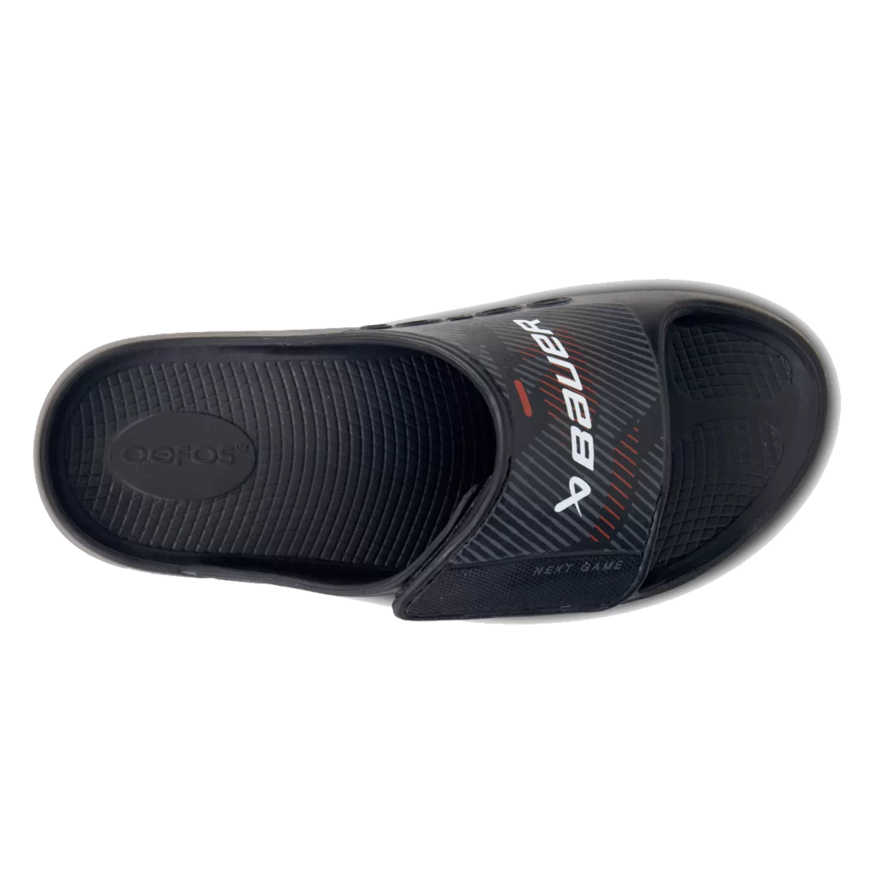 BAUER OOFOS NEXT GAME SPORT FLEX SLIDE BLACK SENIOR