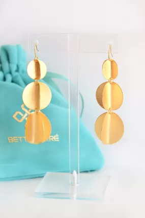 BETTY CARRE 3 BALL DROP EARRINGS