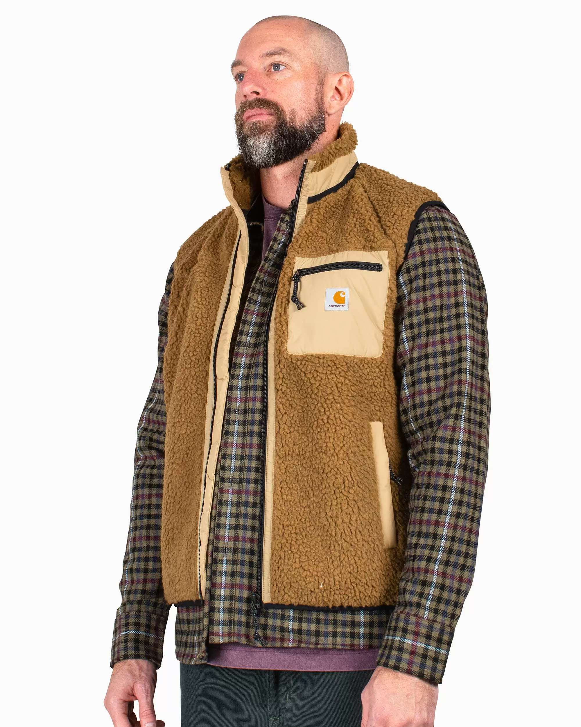 Carhartt W.I.P. Prentis Vest Liner Hamilton Brown/Dusty Hamilton Brown