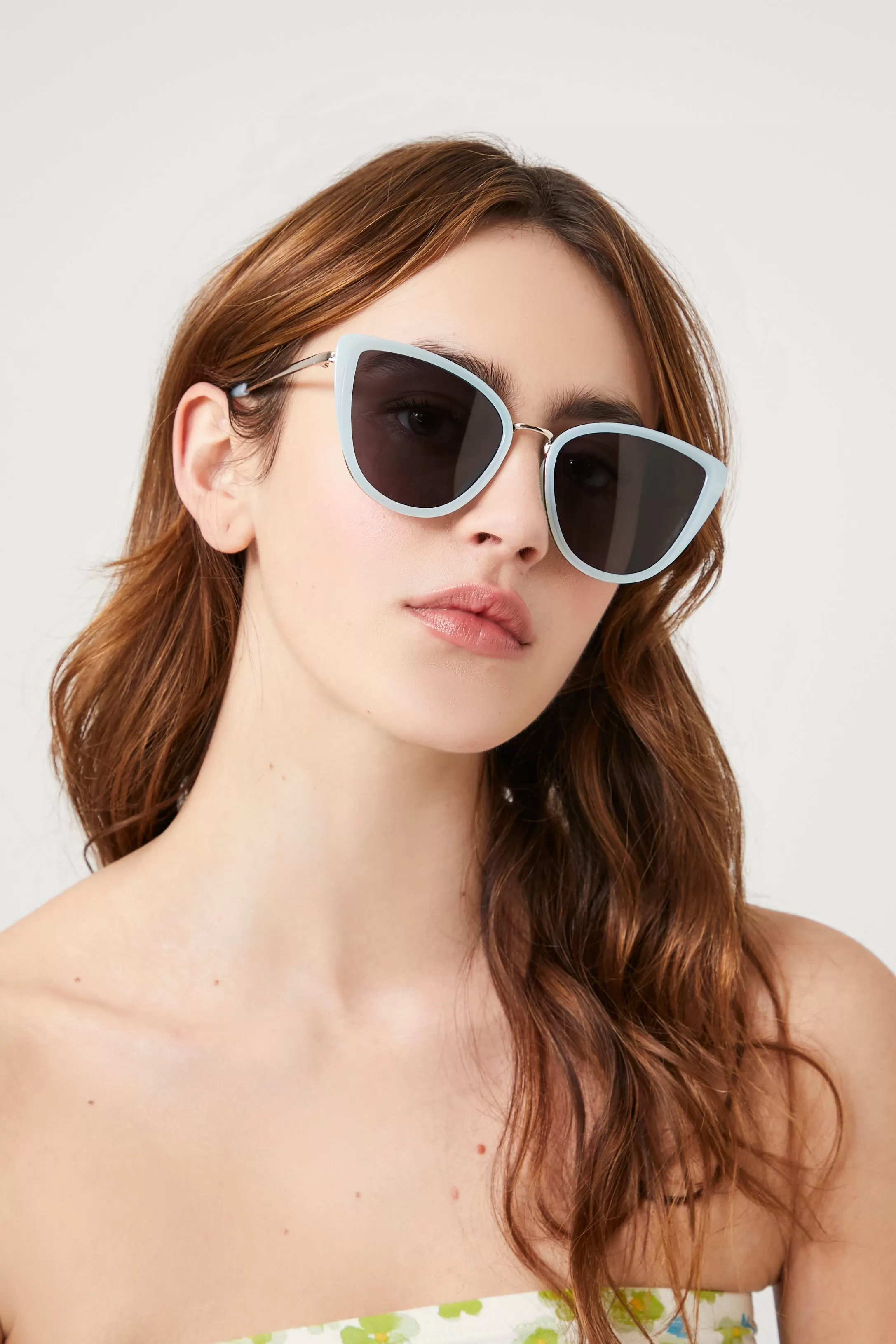 Cat-Eye Frame Sunglasses