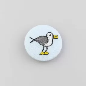 cheeky seagull - pretty badge