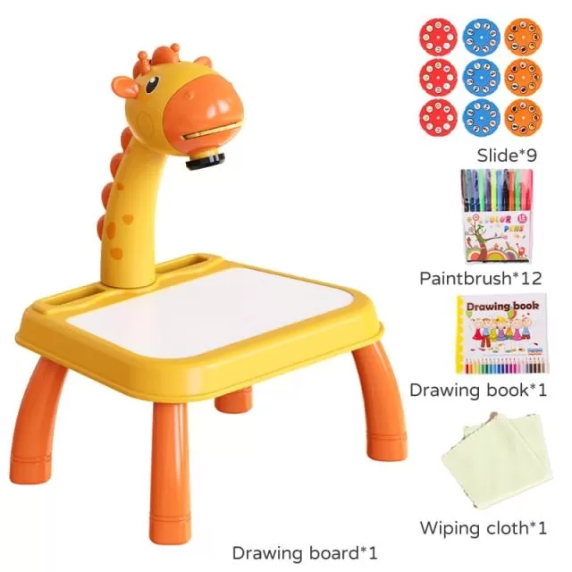 Children Toys Projection Drawing Set Kids Book Сoloring Pen Tools Montessori Set Baby Learning Educational Gifts Toy For Girl