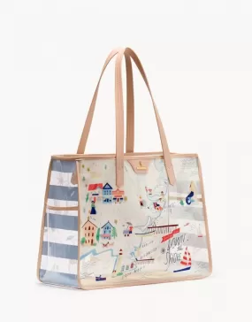 Down the Shore Clear Beach Tote