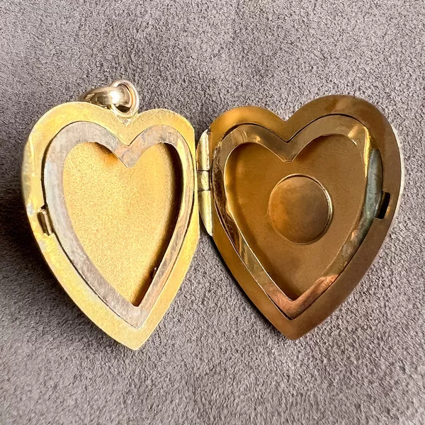 Edwardian Heart Locket Pendant