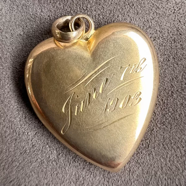 Edwardian Heart Locket Pendant