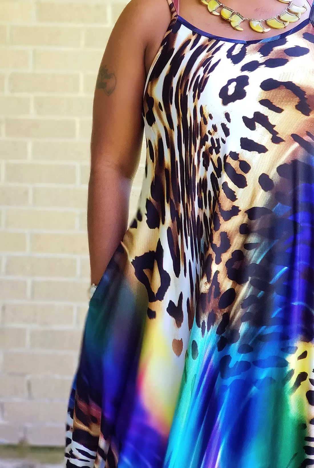 EMPRESS - Abstract Maxi Dress