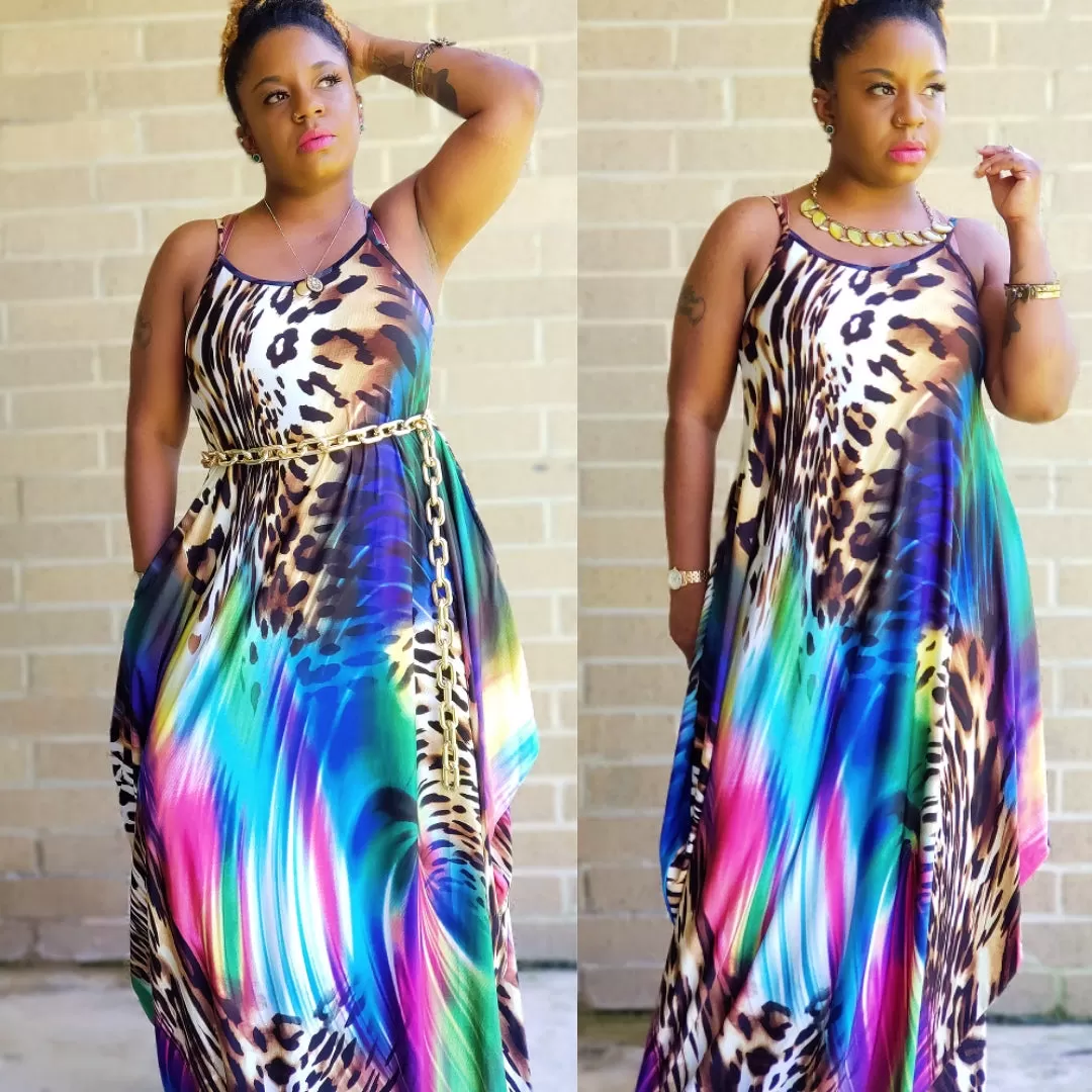 EMPRESS - Abstract Maxi Dress