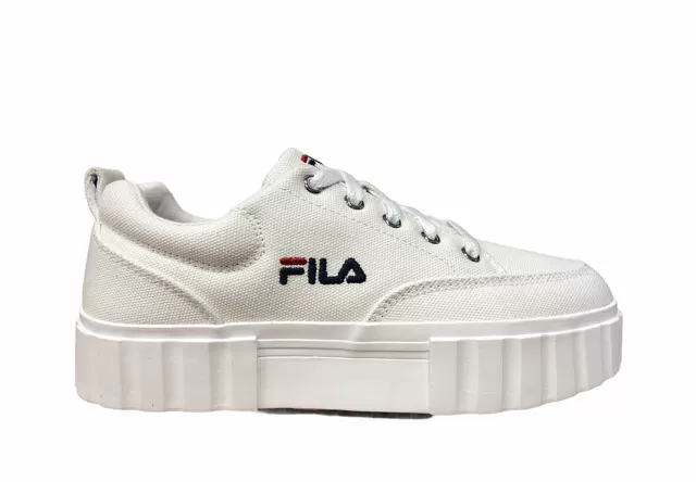 Fila women's canvas sneakers shoe with wedge Sandblast 1011209.1FG white