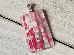 Fused Glass Pendants~Pink Sorbet