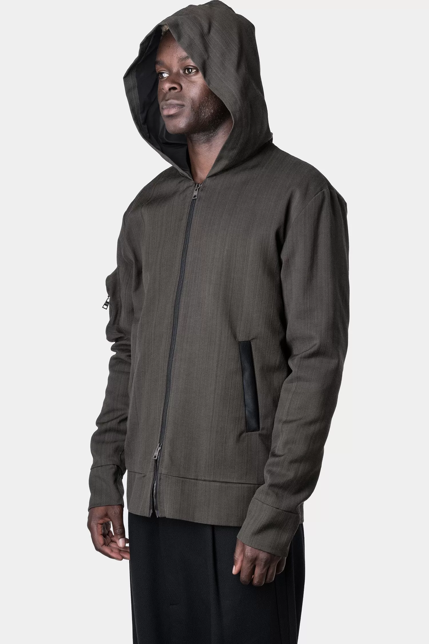 Hooded zip jacket, Green