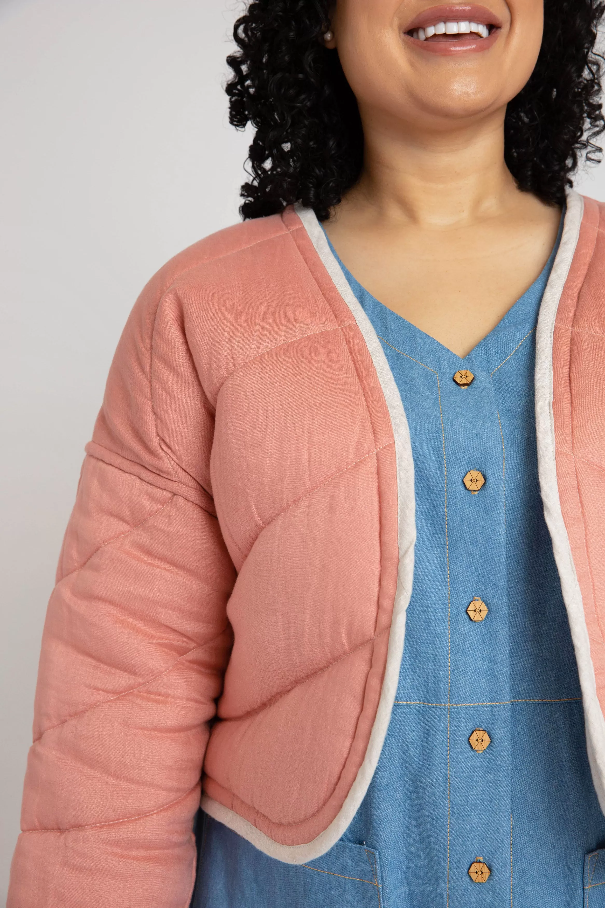 Hovea Quilted Jacket Sewing Pattern by Megan Nielsen Patterns, Plus Sizes 14-34