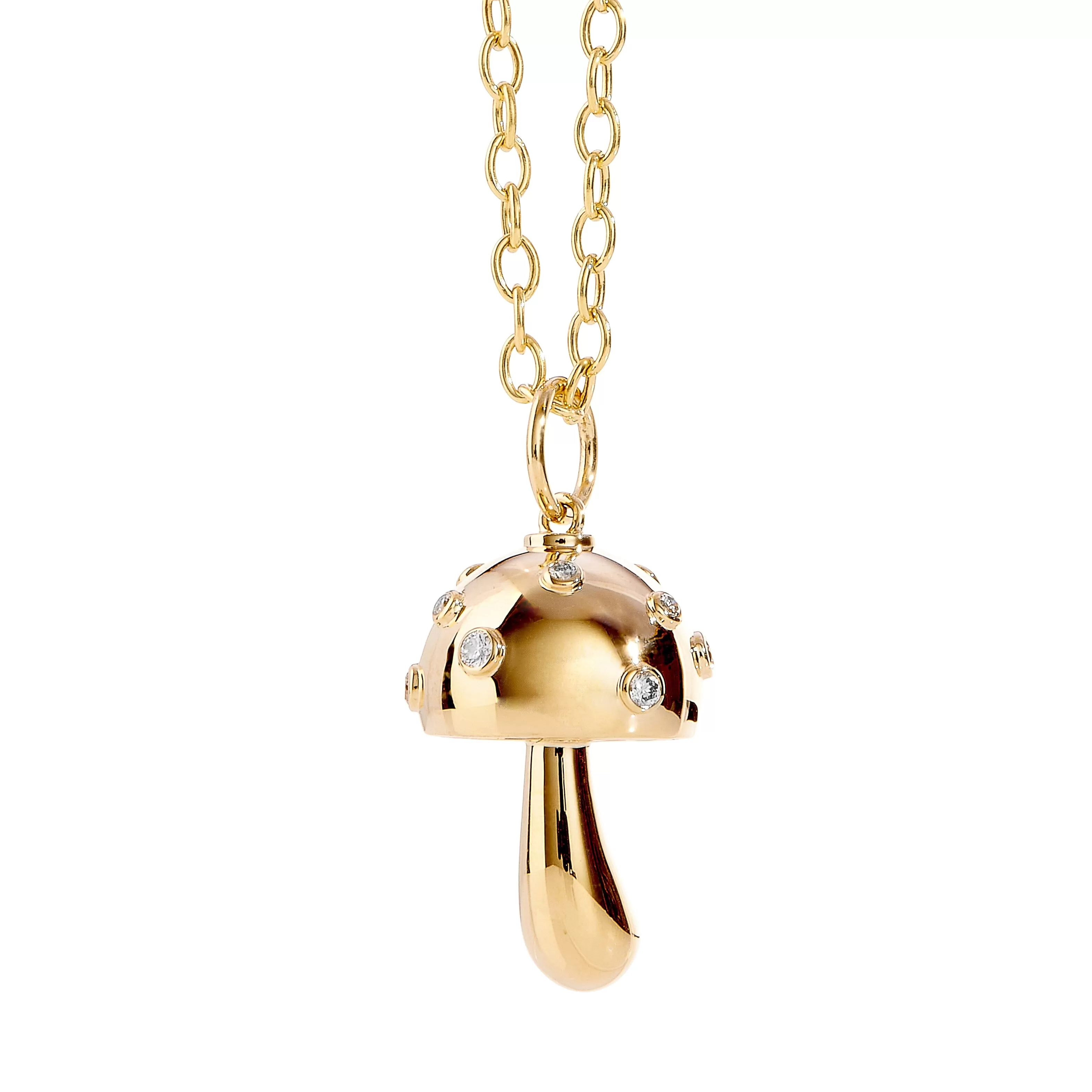 Jardin Mushroom Diamond Pendant