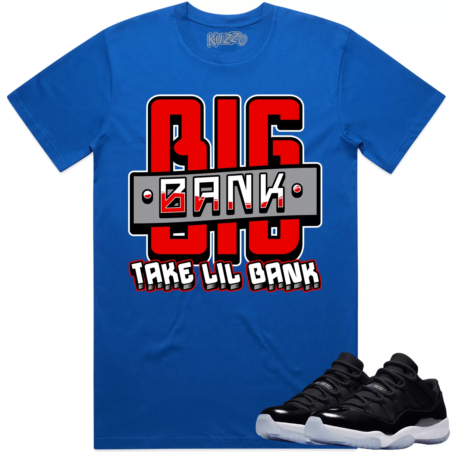 Jordan 11 Low Space Jam 11s Shirt to Match - RED BIG BANK