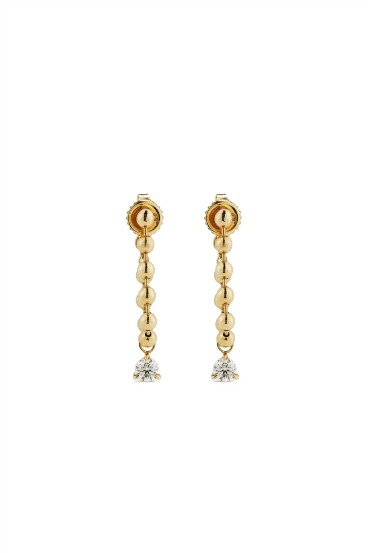 LAB DIAMOND DROPLET EARRINGS