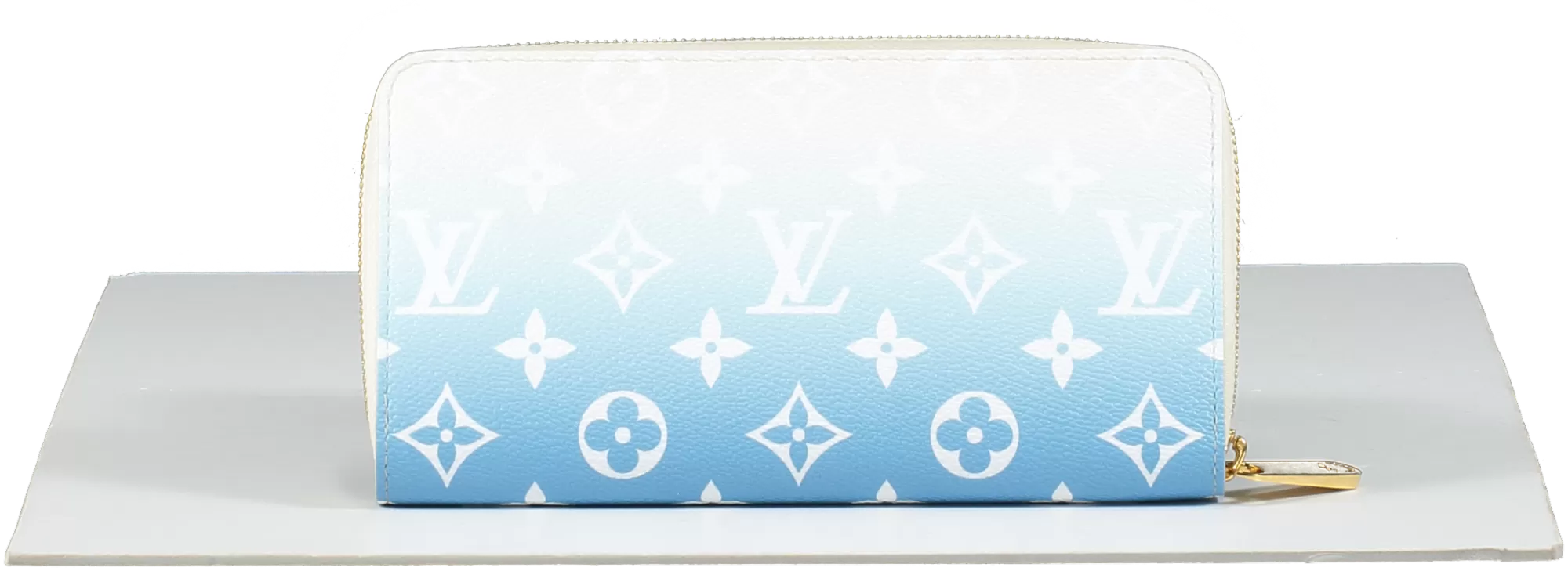 Louis Vuitton Ltd.Edition Blue Mist Brume Monogram By The Pool Zippy Wallet