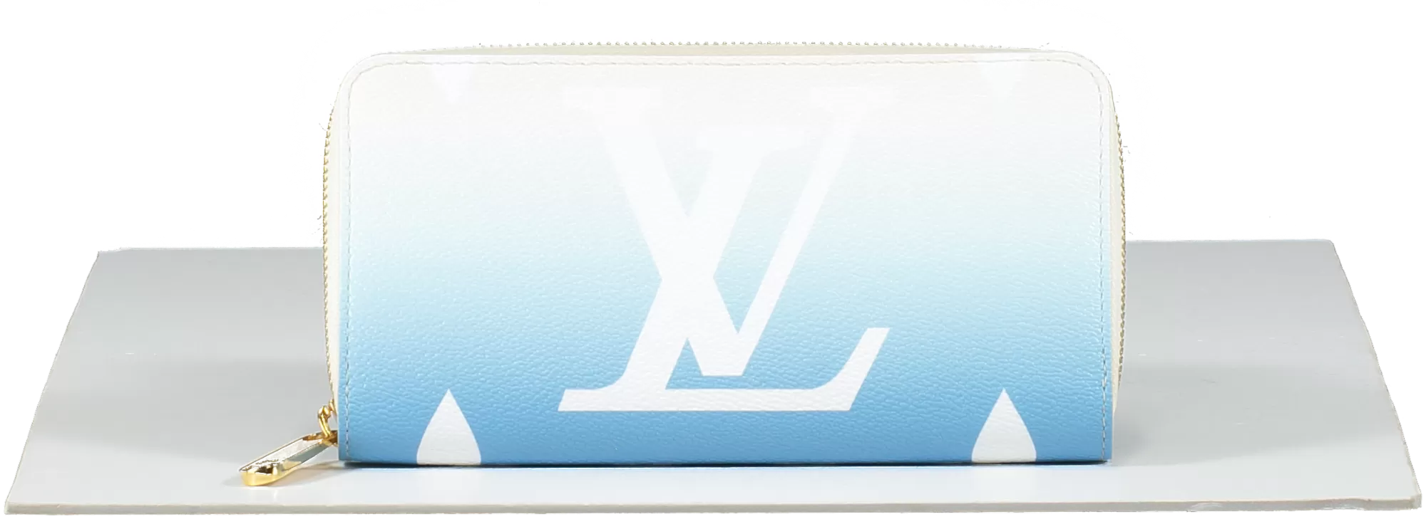 Louis Vuitton Ltd.Edition Blue Mist Brume Monogram By The Pool Zippy Wallet