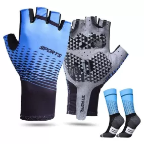 Men Half Finger Cycling Gloves Summer Women Racing Bike Gel Gloves Road Bike Anti-slip Bicycle Sport Glove