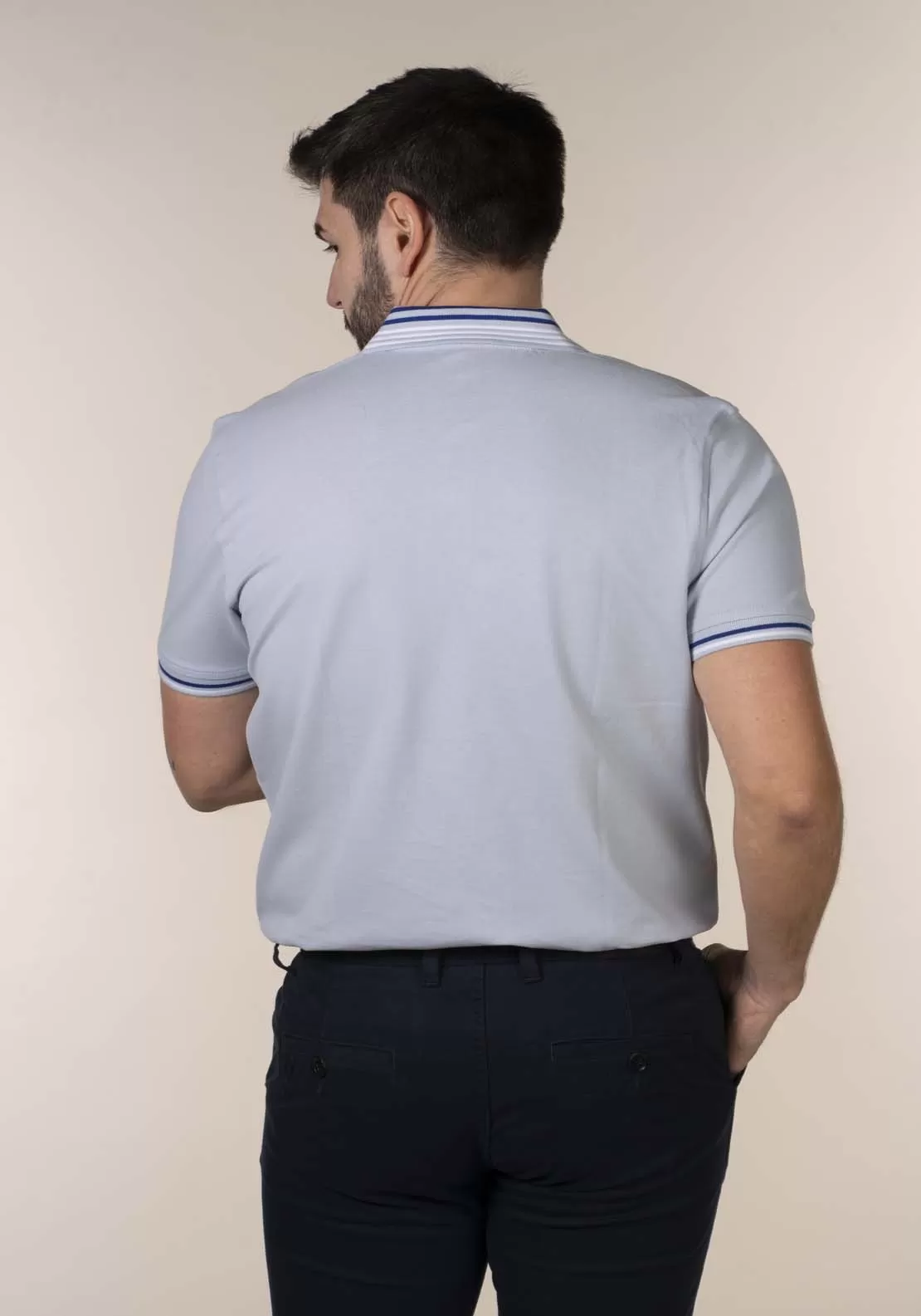 Mens Light Blue Polo Shirt