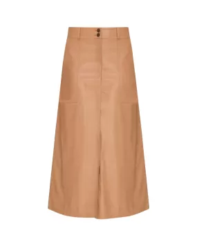 Mica Vegan Leather Skirt (Dunes)