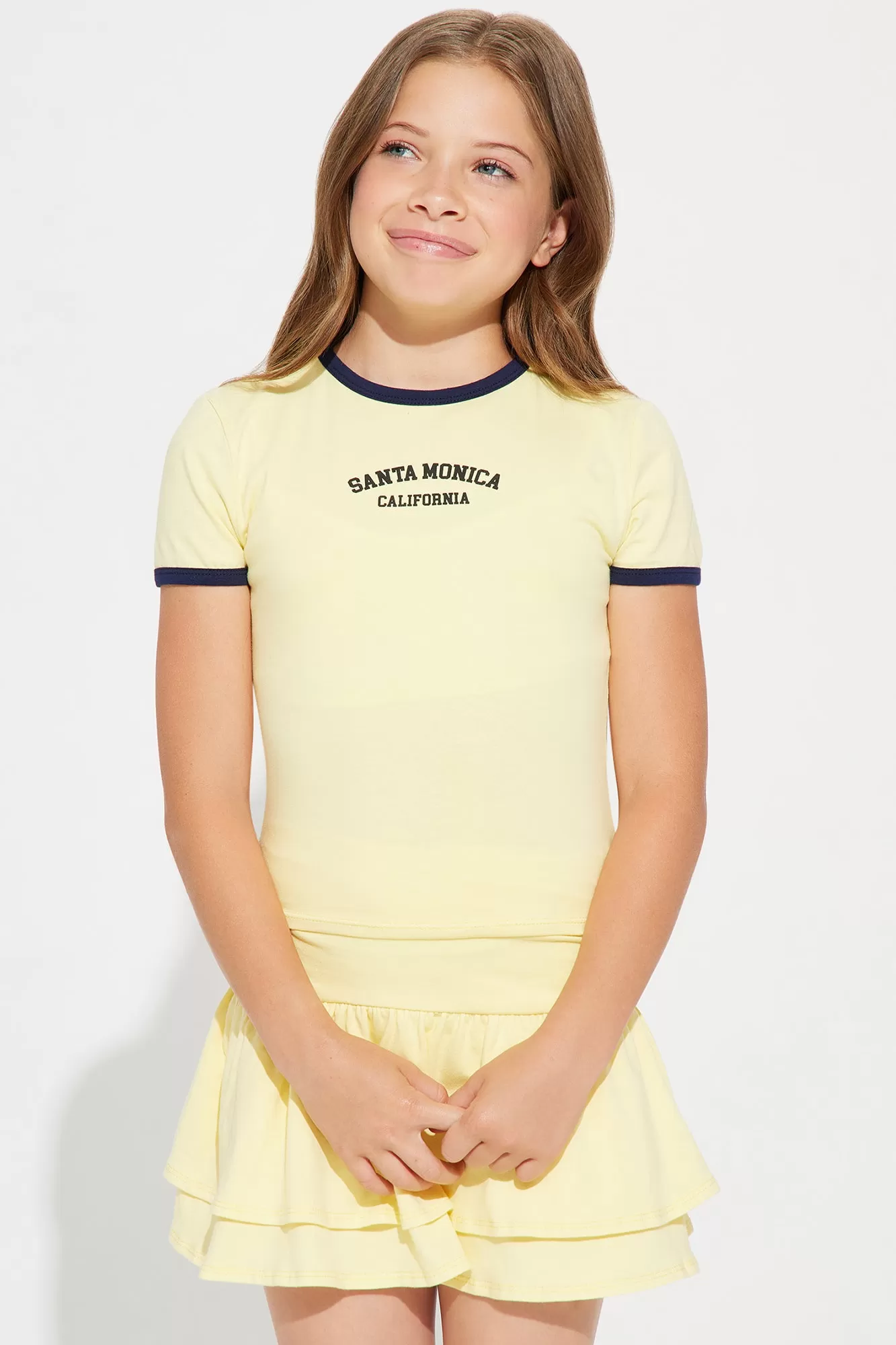 Mini Santa Monica Babe Skirt Set - Yellow/combo