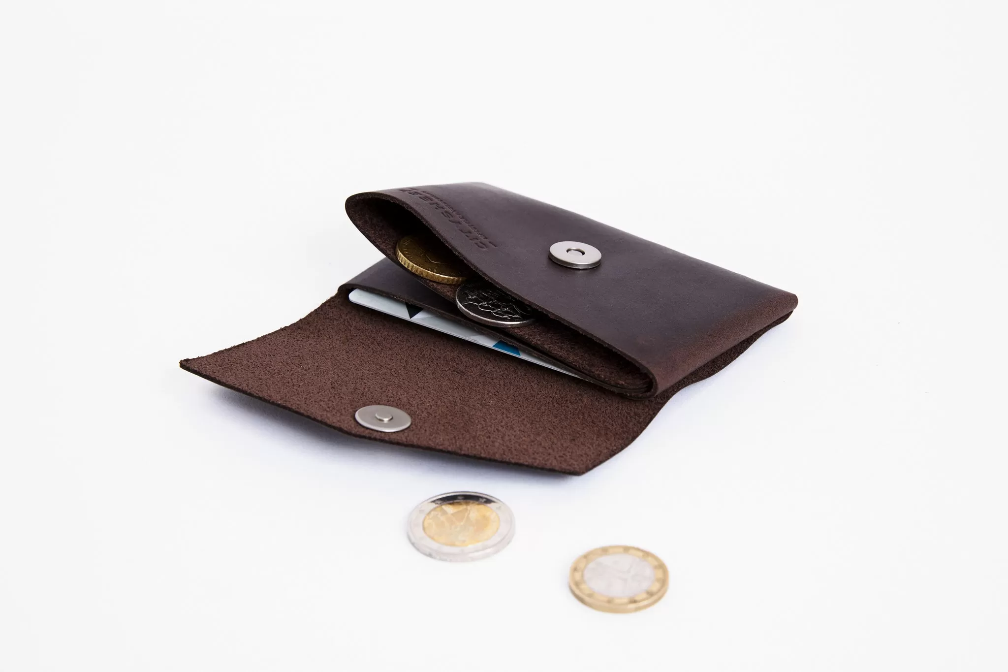 Minimalist seamless wallet/ OAK BROWN