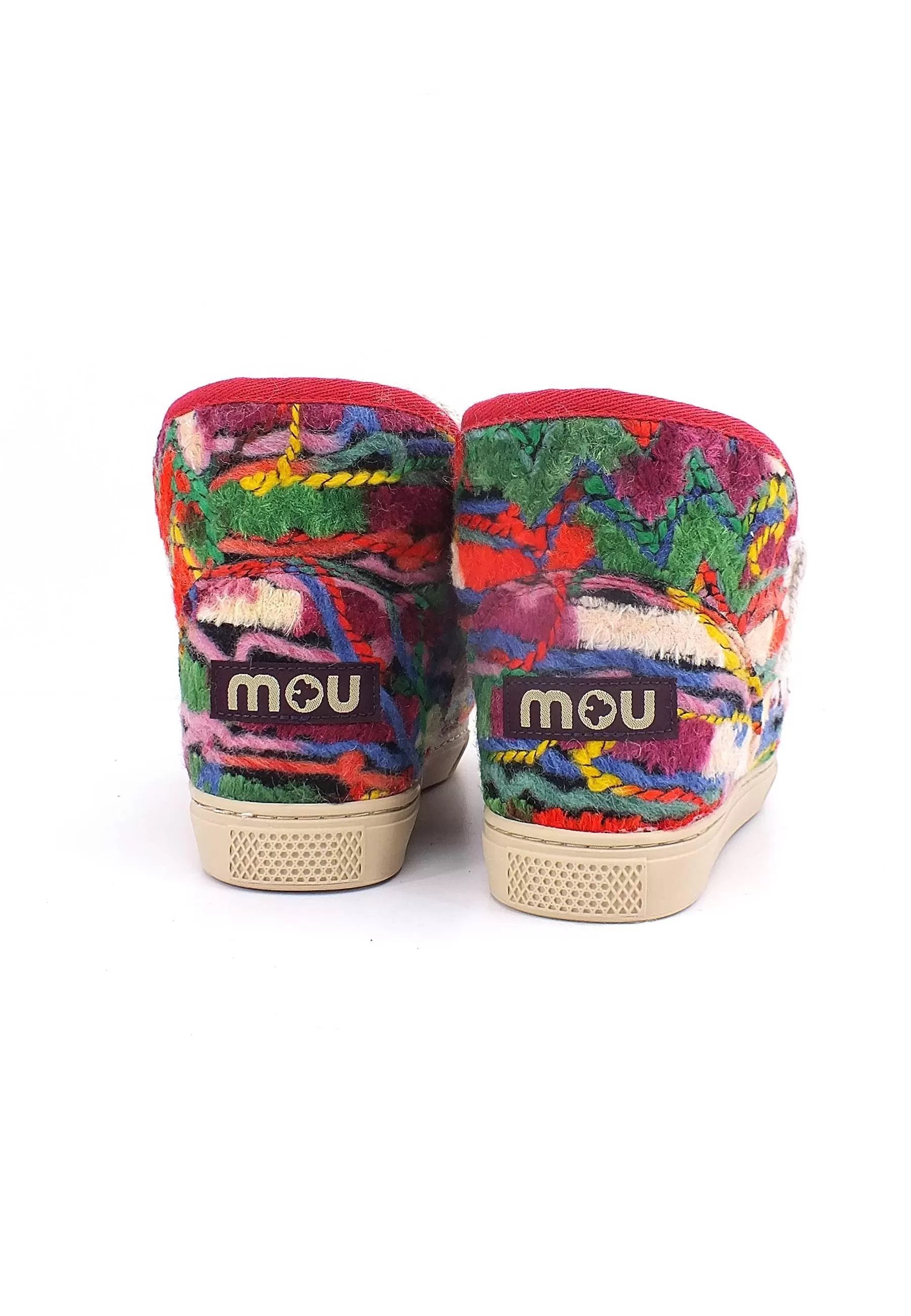 MOU Eskimo Wool Ethnic Stivaletto Pelo Donna Multi