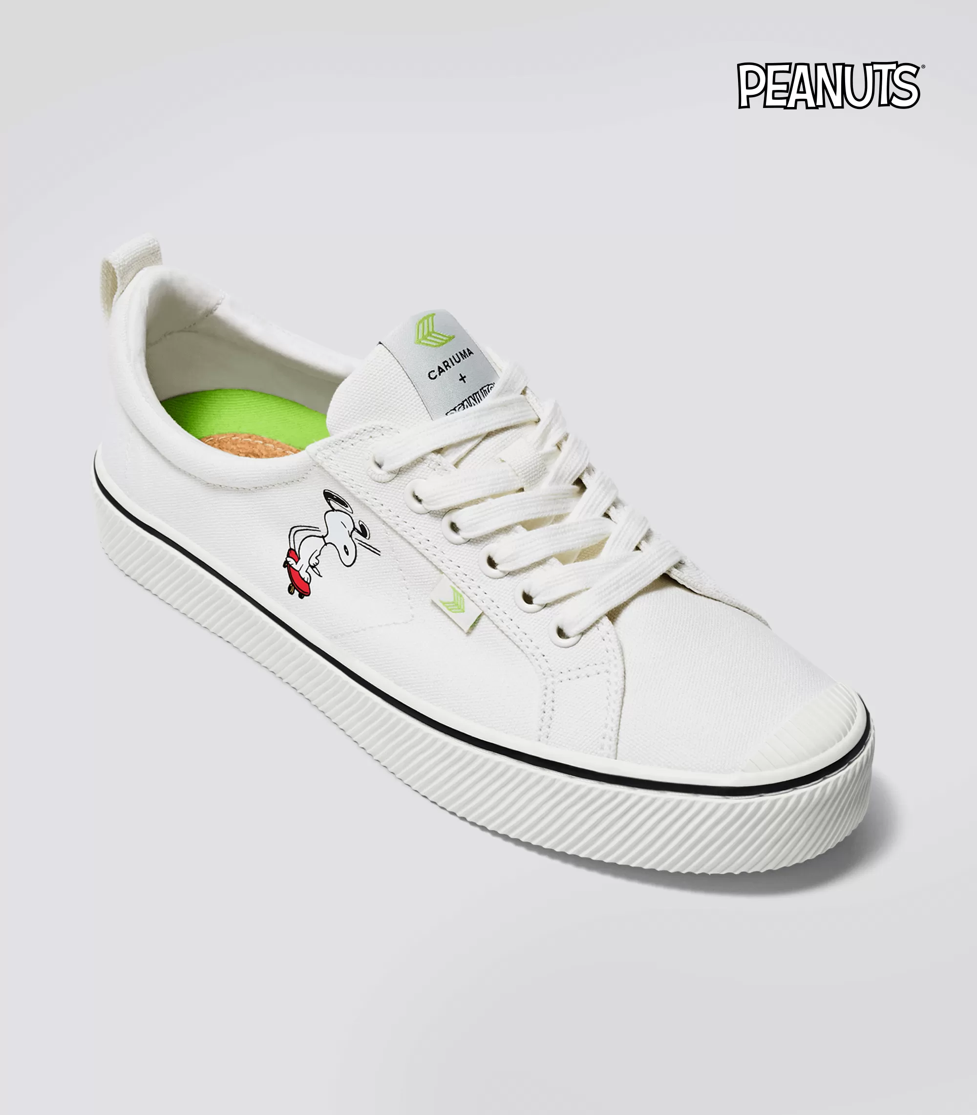 PEANUTS OCA Low Snoopy Skate Off-White Canvas Sneaker Men