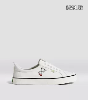 PEANUTS OCA Low Snoopy Skate Off-White Canvas Sneaker Men