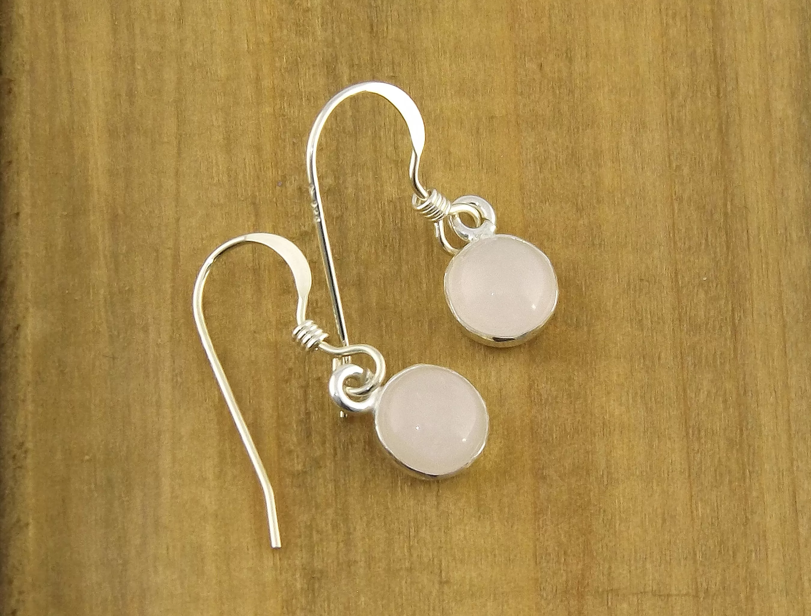 Petite Rose Quartz Earrings