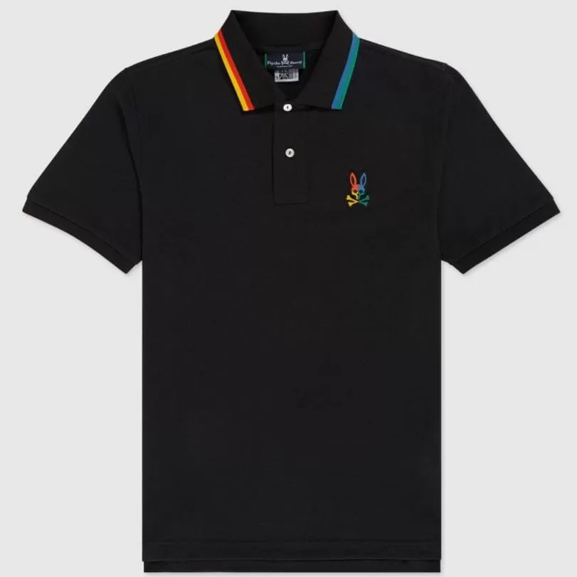 Psycho Bunny Warwick Sport Polo (Black) B6K128Q1PB