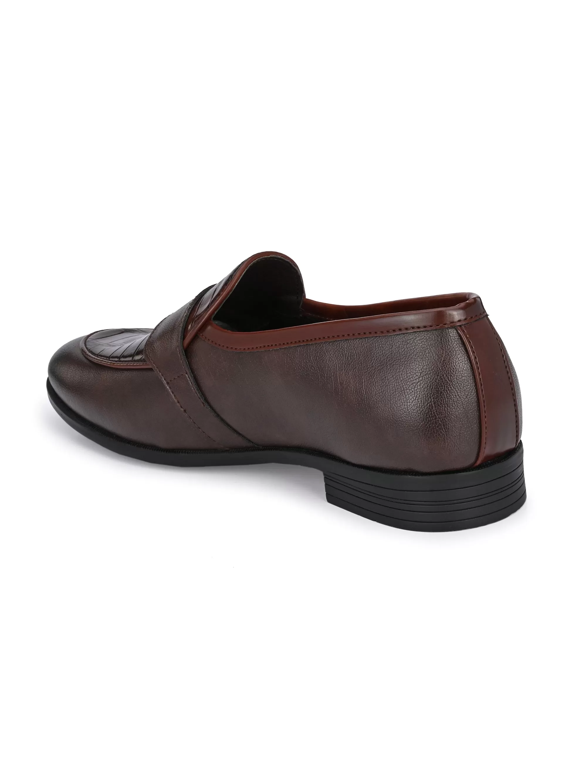 Raffle Brown Monk Loafers