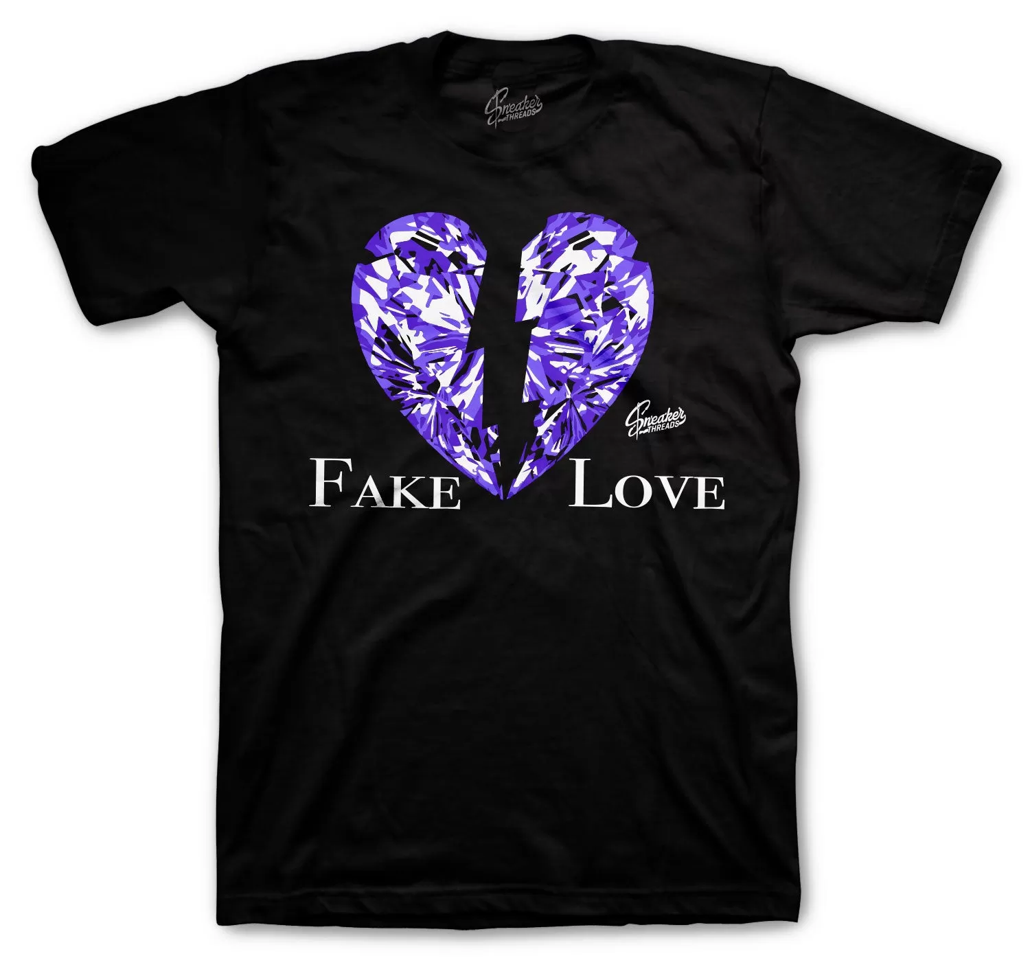 Retro 13 Court Purple Shirt - Love - Black