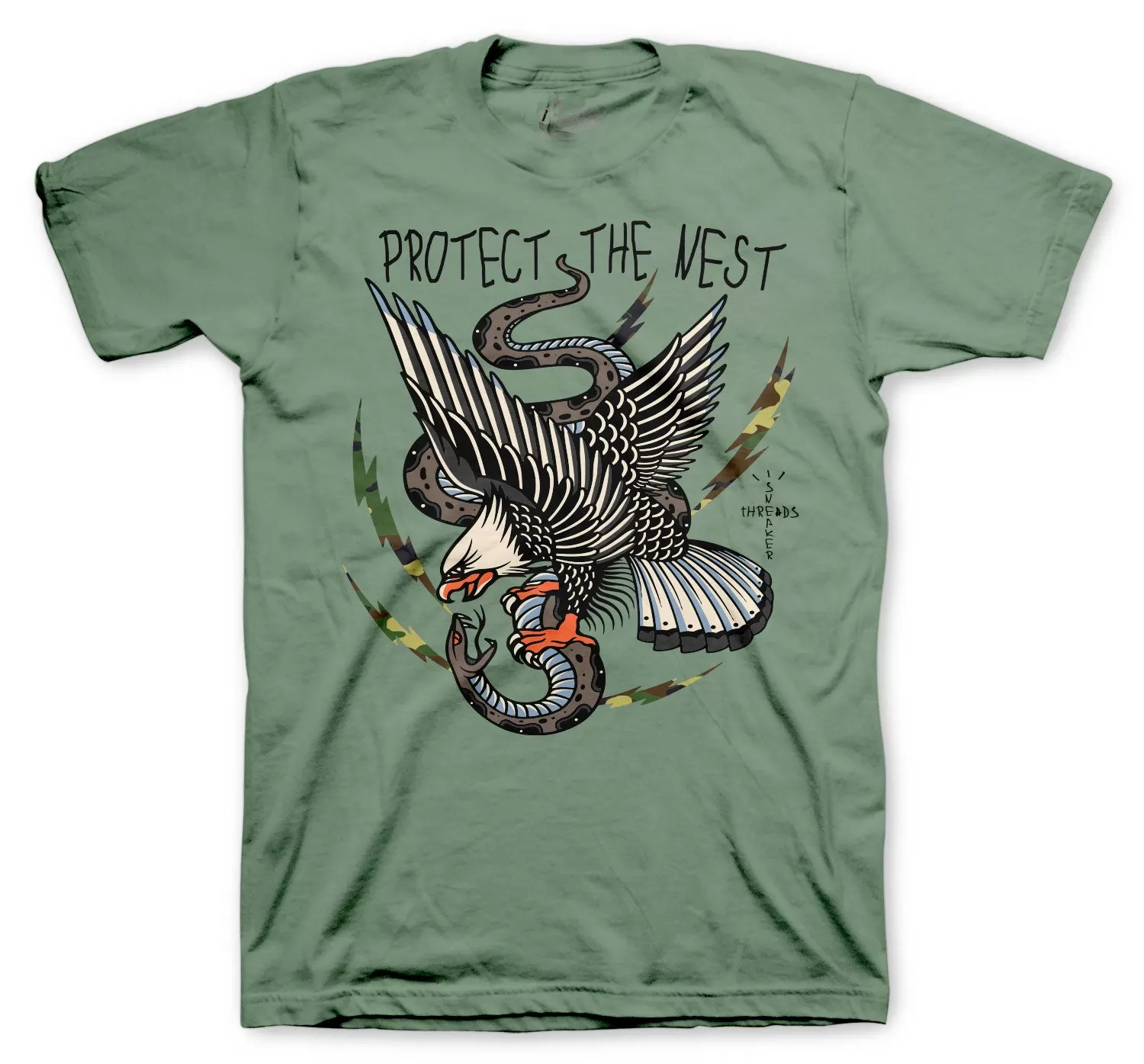 Retro 3 Patchwork Protect The Nest Shirt