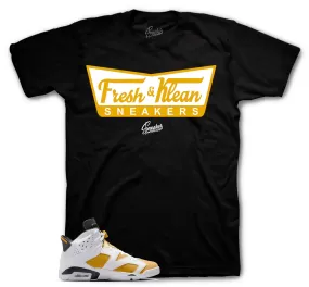 Retro 6 Yellow Ochre Shirt - Fresh & Klean - Black