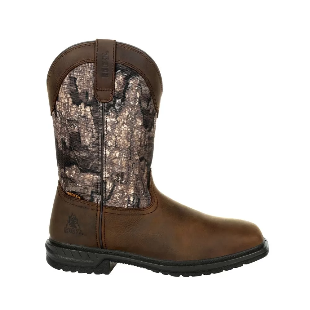 'Rocky' Men's 11" Worksmart 400G WP Western Soft Toe - Realtree Timber