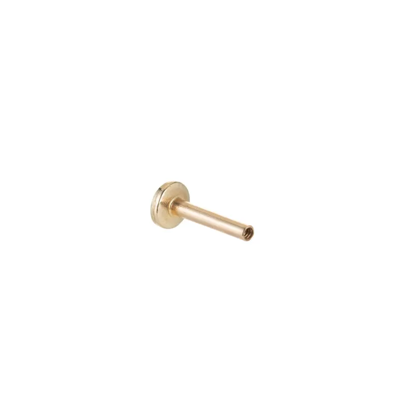 Solid Gold Bar Stud Single Earring, 14k