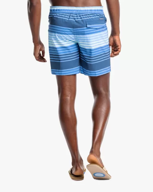 Southern Tide Wateree Stripe Printed Swim Short