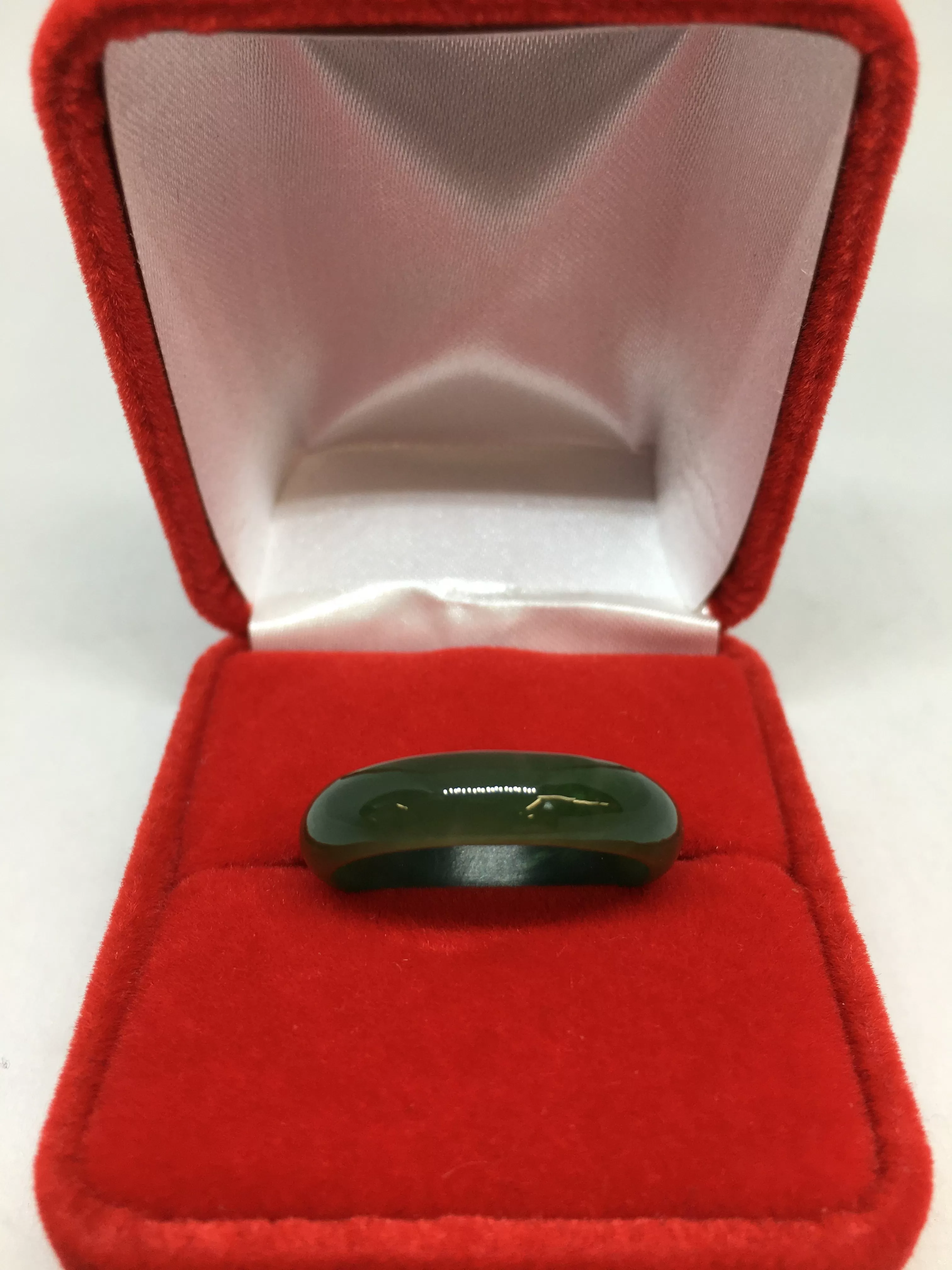 Stunning Natural Green Jade Ring