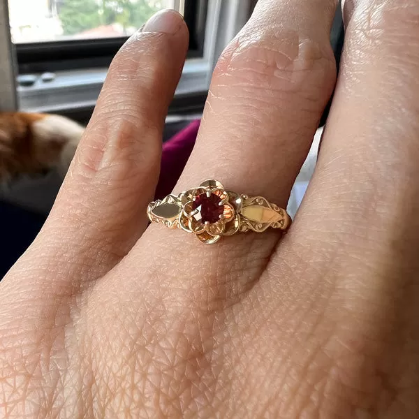 Victorian Garnet Ring