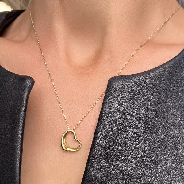 Vintage Tiffany & Co Elsa Peretti Open Heart Pendant