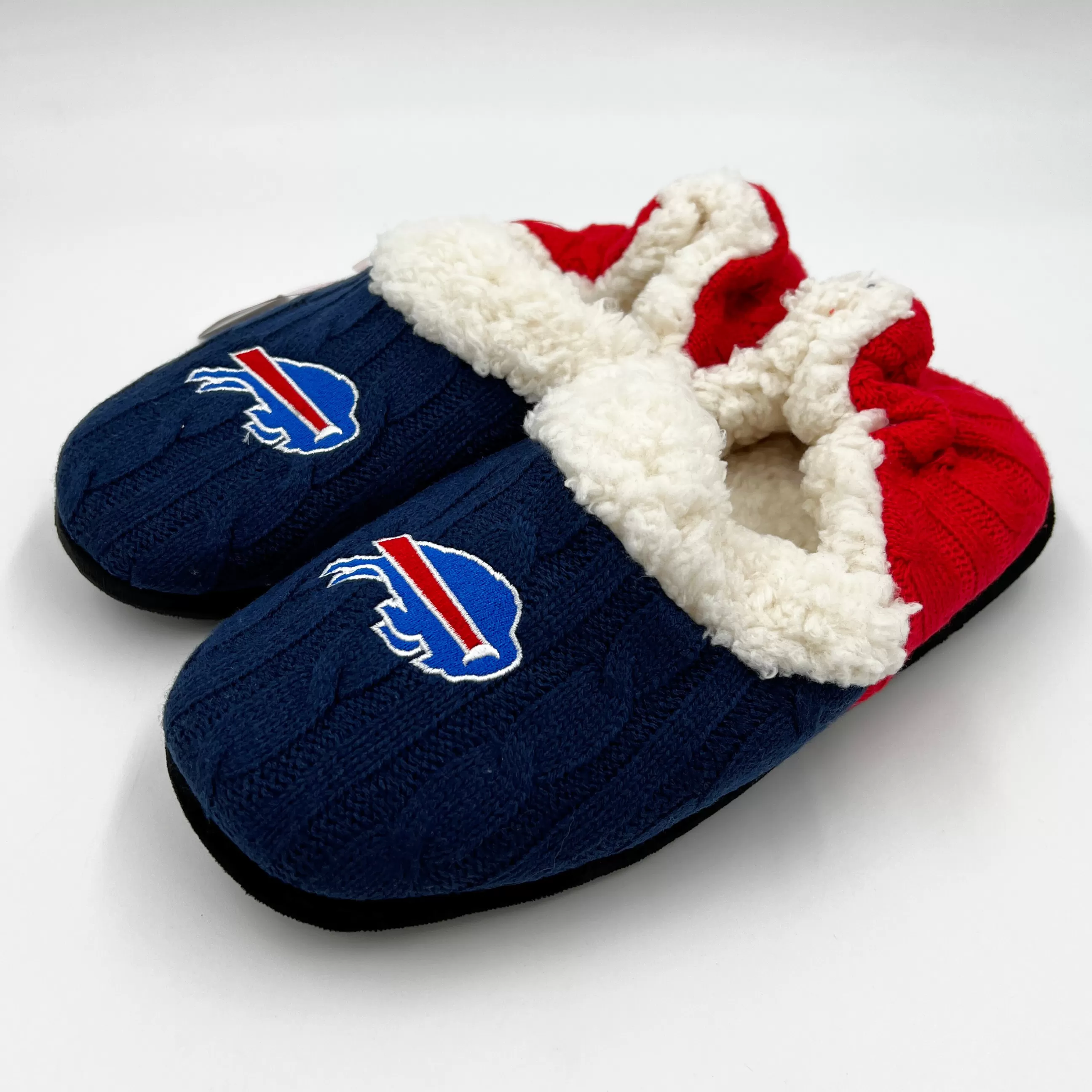 Women's Buffalo Bills Colorblock Knit Slippers